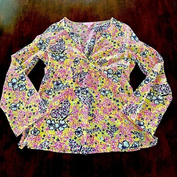 Lilly Pulitzer yellow, Starfruit tunic top. - Picture 1 of 6